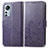 Custodia Portafoglio In Pelle Fiori Cover con Supporto per Xiaomi Mi 12 5G Viola