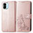 Custodia Portafoglio In Pelle Fiori Cover con Supporto per Xiaomi Poco C50 Rosa