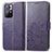 Custodia Portafoglio In Pelle Fiori Cover con Supporto per Xiaomi Poco M4 Pro 5G Viola