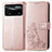 Custodia Portafoglio In Pelle Fiori Cover con Supporto per Xiaomi Poco X4 Pro 5G Rosa