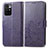 Custodia Portafoglio In Pelle Fiori Cover con Supporto per Xiaomi Redmi 10 4G Viola