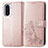 Custodia Portafoglio In Pelle Fiori Cover con Supporto per Xiaomi Redmi K40 Pro+ Plus 5G Rosa