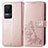 Custodia Portafoglio In Pelle Fiori Cover con Supporto per Xiaomi Redmi K50 5G Rosa