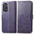 Custodia Portafoglio In Pelle Fiori Cover con Supporto per Xiaomi Redmi Note 11 4G (2022) Viola