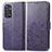 Custodia Portafoglio In Pelle Fiori Cover con Supporto per Xiaomi Redmi Note 11 Pro 4G Viola