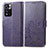 Custodia Portafoglio In Pelle Fiori Cover con Supporto per Xiaomi Redmi Note 11 Pro+ Plus 5G Viola