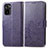 Custodia Portafoglio In Pelle Fiori Cover con Supporto per Xiaomi Redmi Note 11 SE India 4G Viola