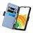Custodia Portafoglio In Pelle Fiori Cover con Supporto S02D per Samsung Galaxy A13 4G
