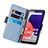 Custodia Portafoglio In Pelle Fiori Cover con Supporto S02D per Samsung Galaxy A22 5G SC-56B
