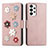 Custodia Portafoglio In Pelle Fiori Cover con Supporto S02D per Samsung Galaxy A33 5G