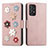 Custodia Portafoglio In Pelle Fiori Cover con Supporto S02D per Samsung Galaxy A72 4G