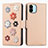 Custodia Portafoglio In Pelle Fiori Cover con Supporto S02D per Xiaomi Redmi A1