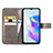 Custodia Portafoglio In Pelle Fiori Cover con Supporto S03D per Huawei Honor X7a