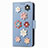 Custodia Portafoglio In Pelle Fiori Cover con Supporto S04D per Huawei Honor 70 Lite 5G