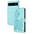 Custodia Portafoglio In Pelle Fiori Cover con Supporto Y01X per Google Pixel 6a 5G