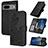 Custodia Portafoglio In Pelle Fiori Cover con Supporto Y01X per Google Pixel 7 5G