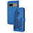 Custodia Portafoglio In Pelle Fiori Cover con Supporto Y01X per Google Pixel 7 5G