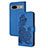 Custodia Portafoglio In Pelle Fiori Cover con Supporto Y01X per Google Pixel 7a 5G