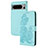 Custodia Portafoglio In Pelle Fiori Cover con Supporto Y01X per Google Pixel 8 5G