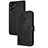 Custodia Portafoglio In Pelle Fiori Cover con Supporto Y01X per Huawei Honor 90 Lite 5G Nero