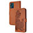 Custodia Portafoglio In Pelle Fiori Cover con Supporto Y01X per Motorola Moto E13 Marrone