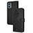 Custodia Portafoglio In Pelle Fiori Cover con Supporto Y01X per Motorola Moto G 5G (2023) Nero