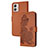 Custodia Portafoglio In Pelle Fiori Cover con Supporto Y01X per Motorola Moto G53 5G