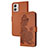 Custodia Portafoglio In Pelle Fiori Cover con Supporto Y01X per Motorola Moto G53j 5G