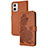 Custodia Portafoglio In Pelle Fiori Cover con Supporto Y01X per Motorola Moto G73 5G