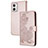 Custodia Portafoglio In Pelle Fiori Cover con Supporto Y01X per Motorola Moto G73 5G