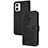 Custodia Portafoglio In Pelle Fiori Cover con Supporto Y01X per Motorola Moto G73 5G Nero