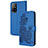 Custodia Portafoglio In Pelle Fiori Cover con Supporto Y01X per Oppo A94 5G