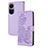 Custodia Portafoglio In Pelle Fiori Cover con Supporto Y01X per Oppo Reno10 5G