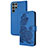 Custodia Portafoglio In Pelle Fiori Cover con Supporto Y01X per Samsung Galaxy S22 Ultra 5G