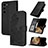 Custodia Portafoglio In Pelle Fiori Cover con Supporto Y01X per Samsung Galaxy S24 Plus 5G