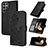 Custodia Portafoglio In Pelle Fiori Cover con Supporto Y01X per Samsung Galaxy S24 Ultra 5G