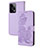 Custodia Portafoglio In Pelle Fiori Cover con Supporto Y01X per Xiaomi Redmi Note 12 Pro 5G Viola