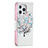 Custodia Portafoglio In Pelle Fiori Cover con Supporto Z02 per Apple iPhone 16 Pro Max Multicolore