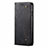 Custodia Portafoglio In stoffa con Supporto H01 per Oppo K7 5G Nero