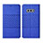 Custodia Portafoglio In stoffa con Supporto H01 per Samsung Galaxy S10e Blu