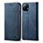 Custodia Portafoglio In stoffa con Supporto H01 per Xiaomi Mi 11 5G Blu