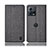 Custodia Portafoglio In stoffa con Supporto H12P per Motorola Moto S30 Pro 5G Grigio