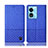 Custodia Portafoglio In stoffa con Supporto H12P per Oppo A58 5G Blu