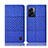 Custodia Portafoglio In stoffa con Supporto H12P per Oppo A77 5G Blu