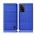 Custodia Portafoglio In stoffa con Supporto H12P per Oppo A93s 5G Blu
