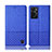 Custodia Portafoglio In stoffa con Supporto H13P per Oppo A76 Blu