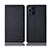 Custodia Portafoglio In stoffa con Supporto H13P per Oppo Find X3 5G Nero