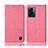 Custodia Portafoglio In stoffa con Supporto H13P per Oppo K10 5G India Rosa