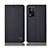 Custodia Portafoglio In stoffa con Supporto H13P per Oppo K9X 5G Nero