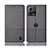 Custodia Portafoglio In stoffa con Supporto H14P per Motorola Moto S30 Pro 5G Grigio